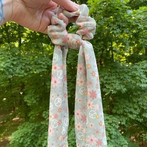 Groovy Girl Chiffon Scarf Scrunchie